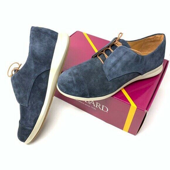 Samuel Hubbard Freedom Now Midnight Blue Suede Women's 9M Oxfords - Picture 8 of 10